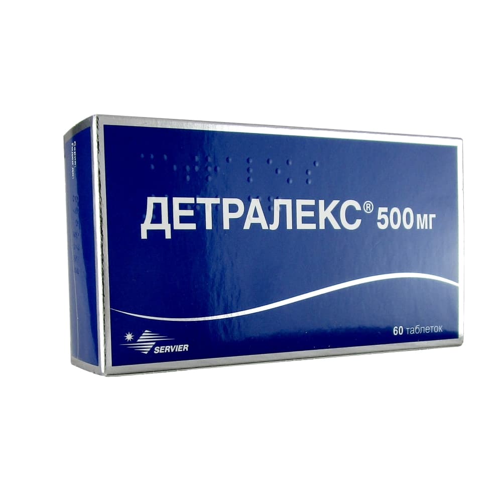Детралекс таблетки 500 мг, 60 шт
