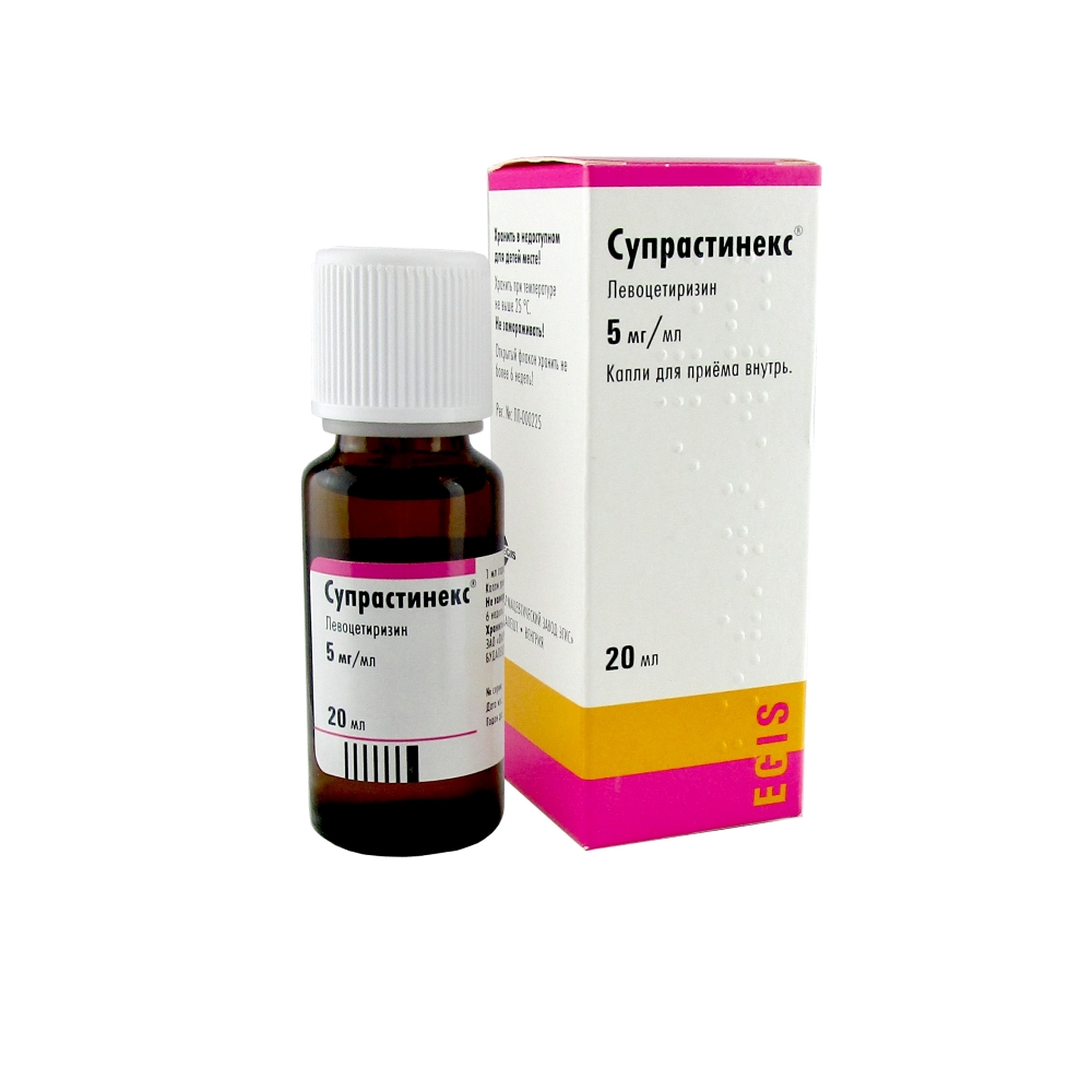 Супрастинекс капли 5 мг/мл, 20 мл