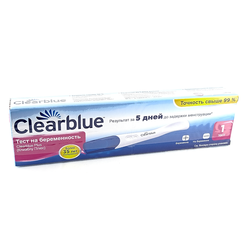 ClearBlue Plus струйный тест для определения беременности, №1