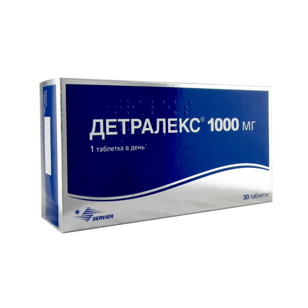 Детралекс таблетки п.п.о. 1000 мг, 30 шт