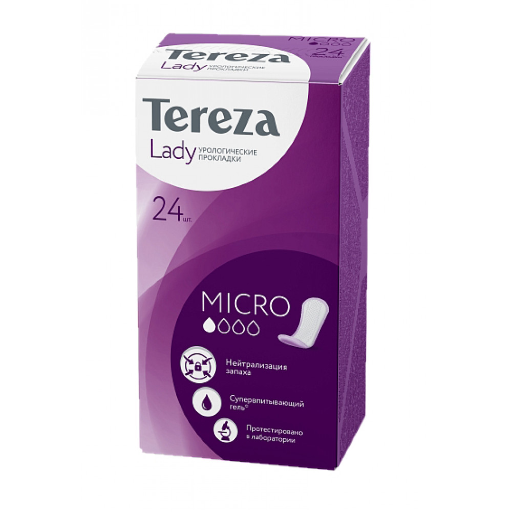 Tereza Lady Прокладки урологические для женщин микро, 24 шт