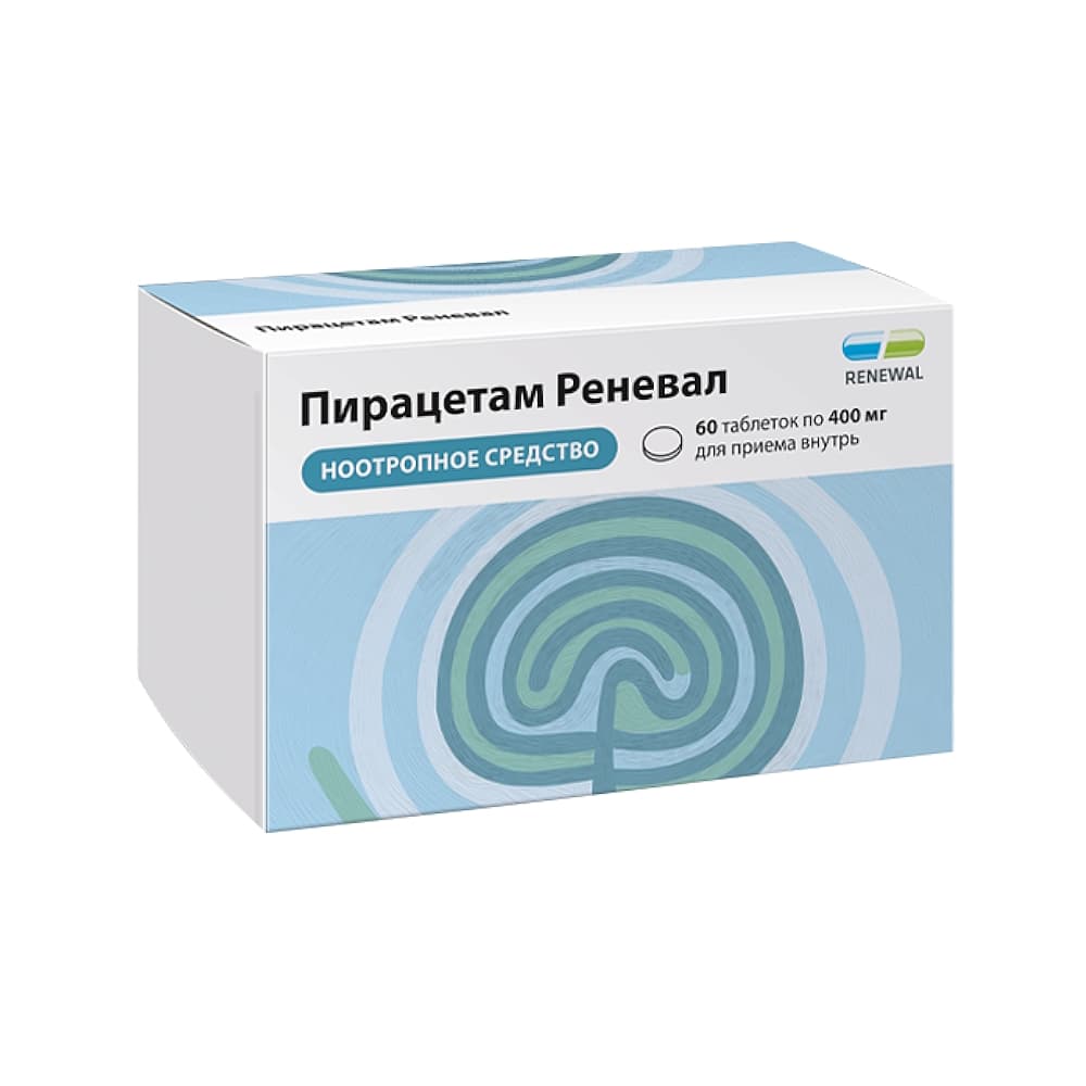 Пирацетам таблетки 400 мг, 60 шт.