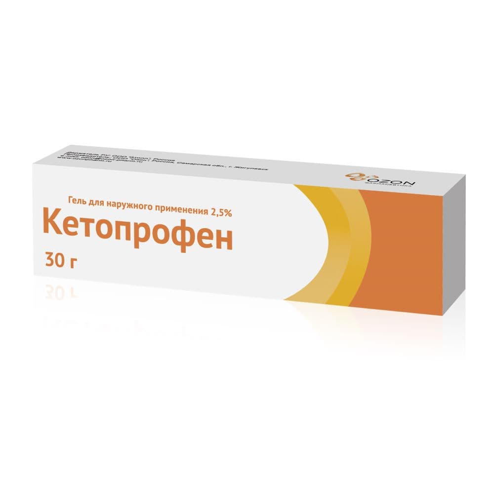 Кетопрофен гель 2,5%, 30 гр.