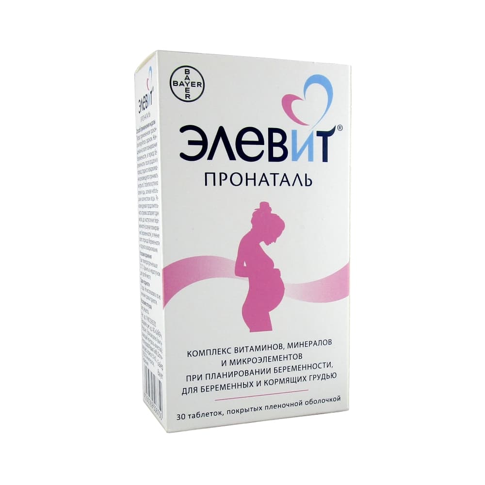 Элевит Пронаталь таблетки п.п.о., 30 шт.