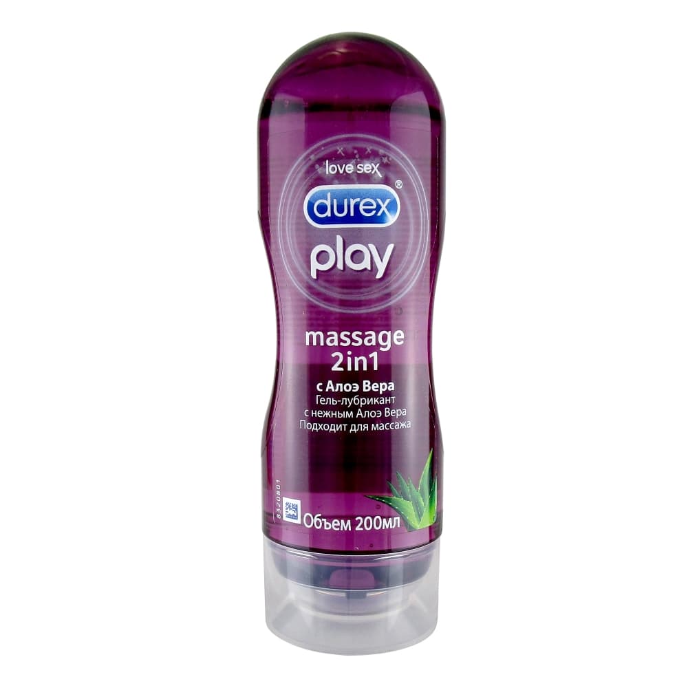 DUREX Play Massage Aloe гель-смазка 2в1, 200 мл.