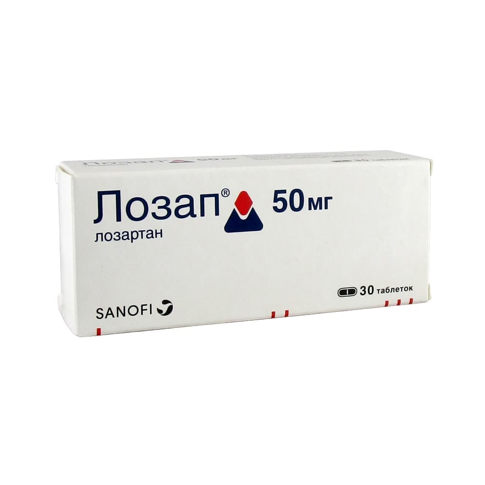 Лозап таблетки п.п.о. 50 мг, 30 шт