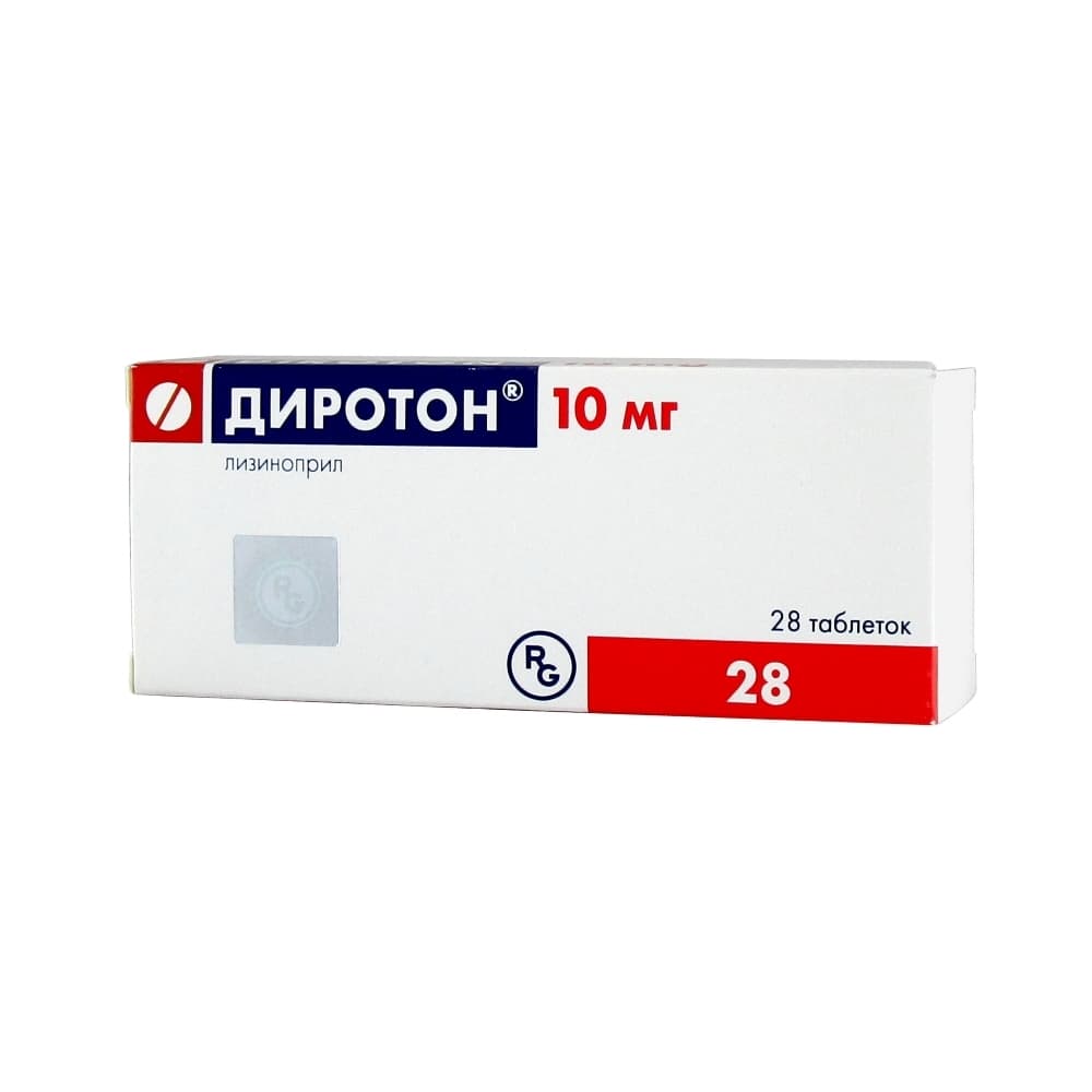 Диротон таблетки 10 мг, 28 шт.