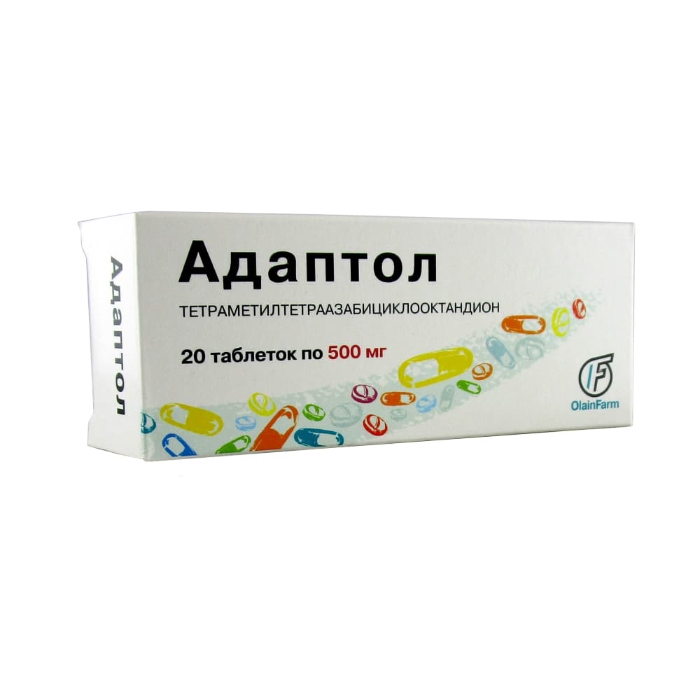 Адаптол таблетки 500 мг, 20 шт