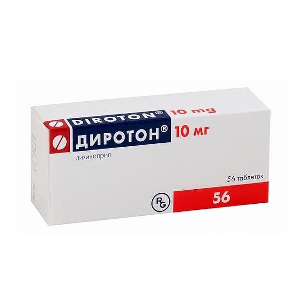 Диротон таблетки 10 мг, 56 шт