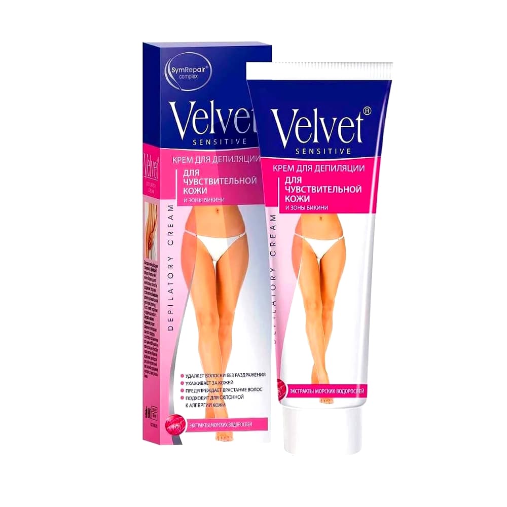 Velvet крем для депиляции для чувствительной кожи и зоны бикини ,100 мл
