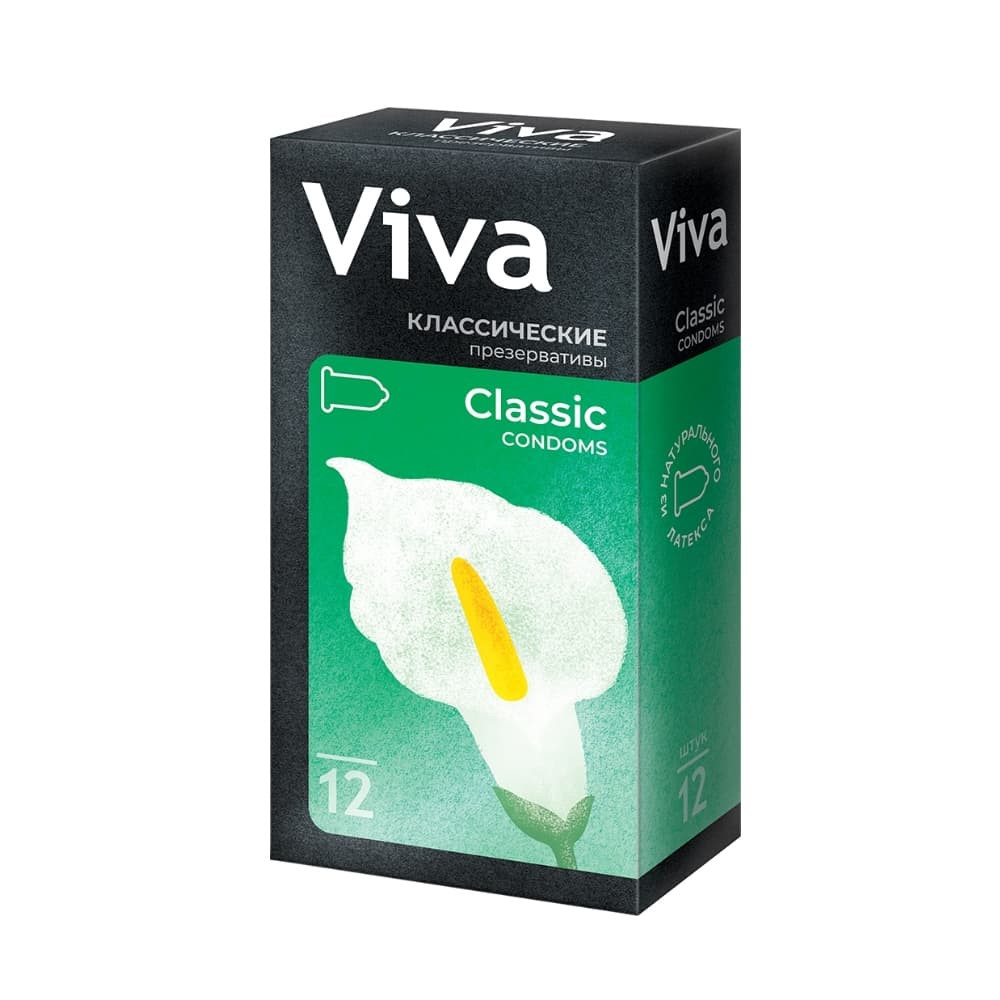 VIVA Презервативы классические, 12 шт