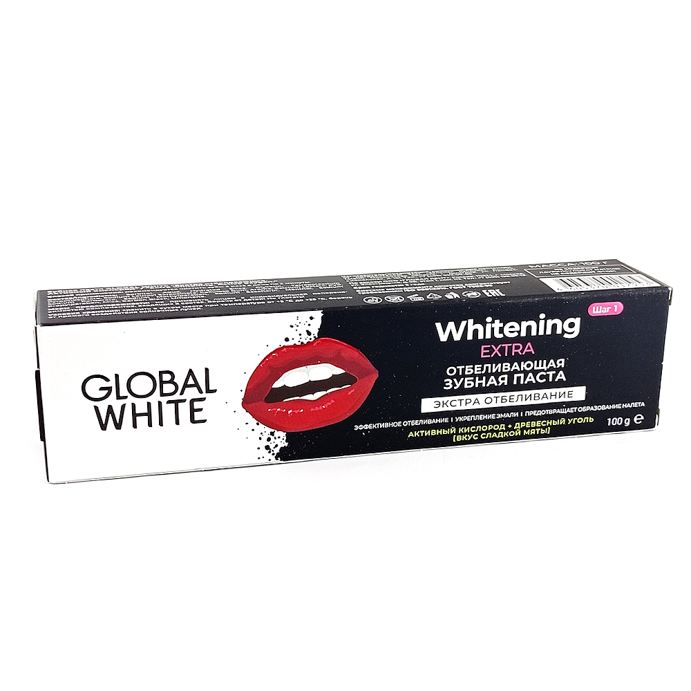 GLOBAL White Extra отбеливающая зубная паста 