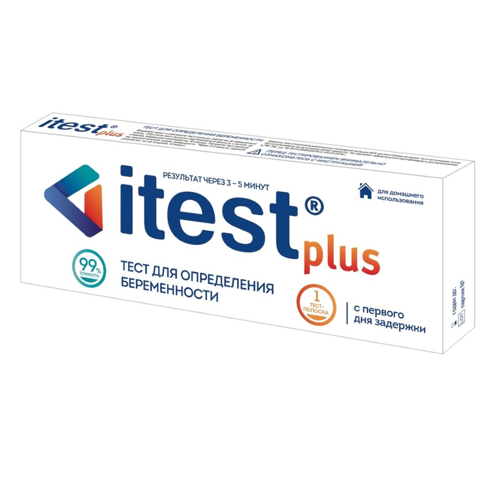 iTest Plus Тест для определения беременности, 1 шт