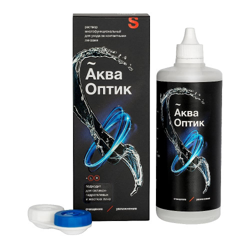 АкваОптик раствор для линз + контейнер, 250 мл.
