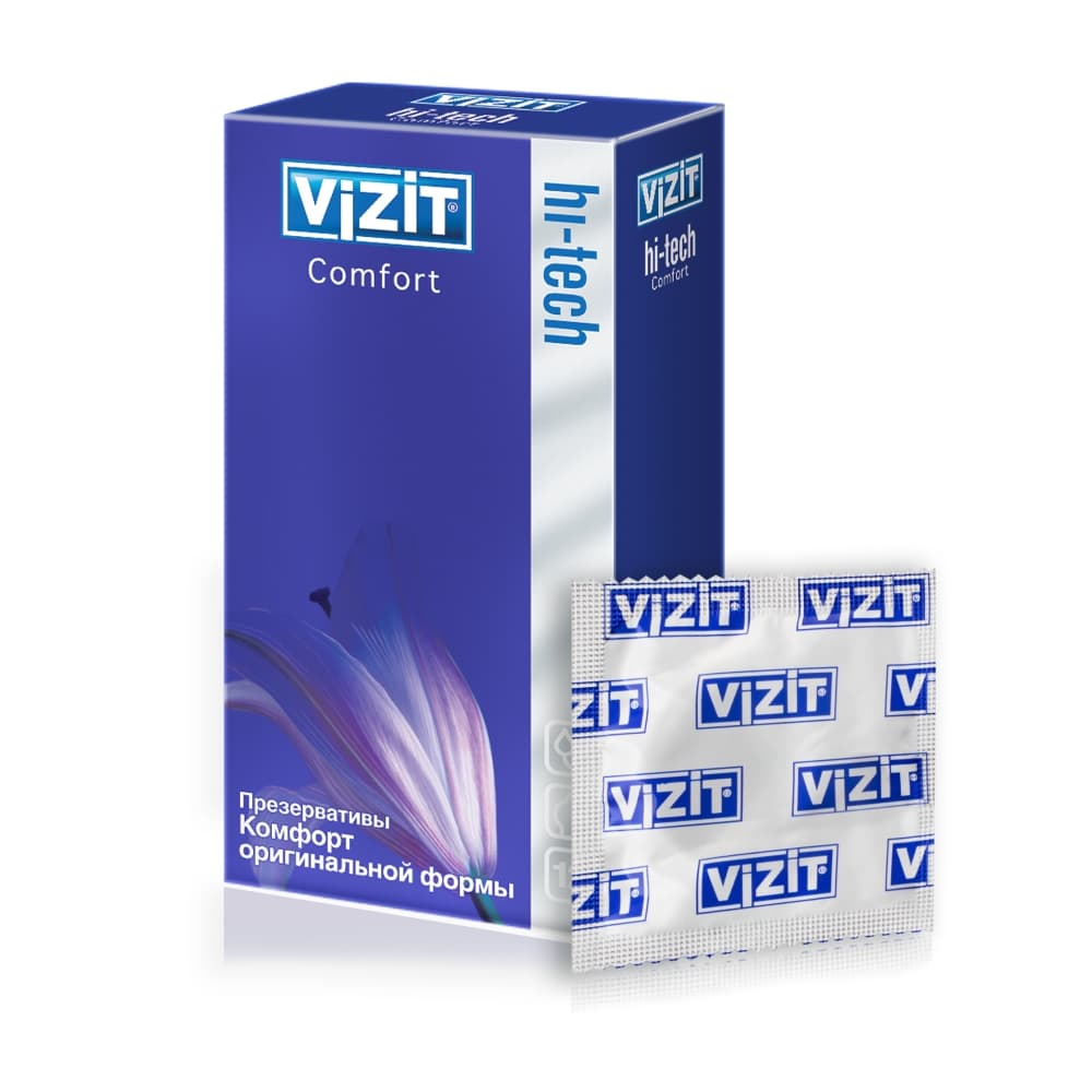 VIZIT Презервативы HI-TECH Comfort, 12 шт