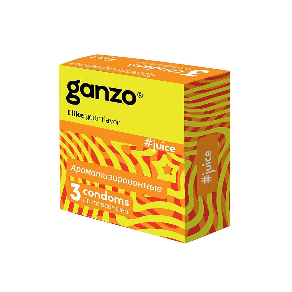 Ganzo Презервативы ароматизированные, 3 шт