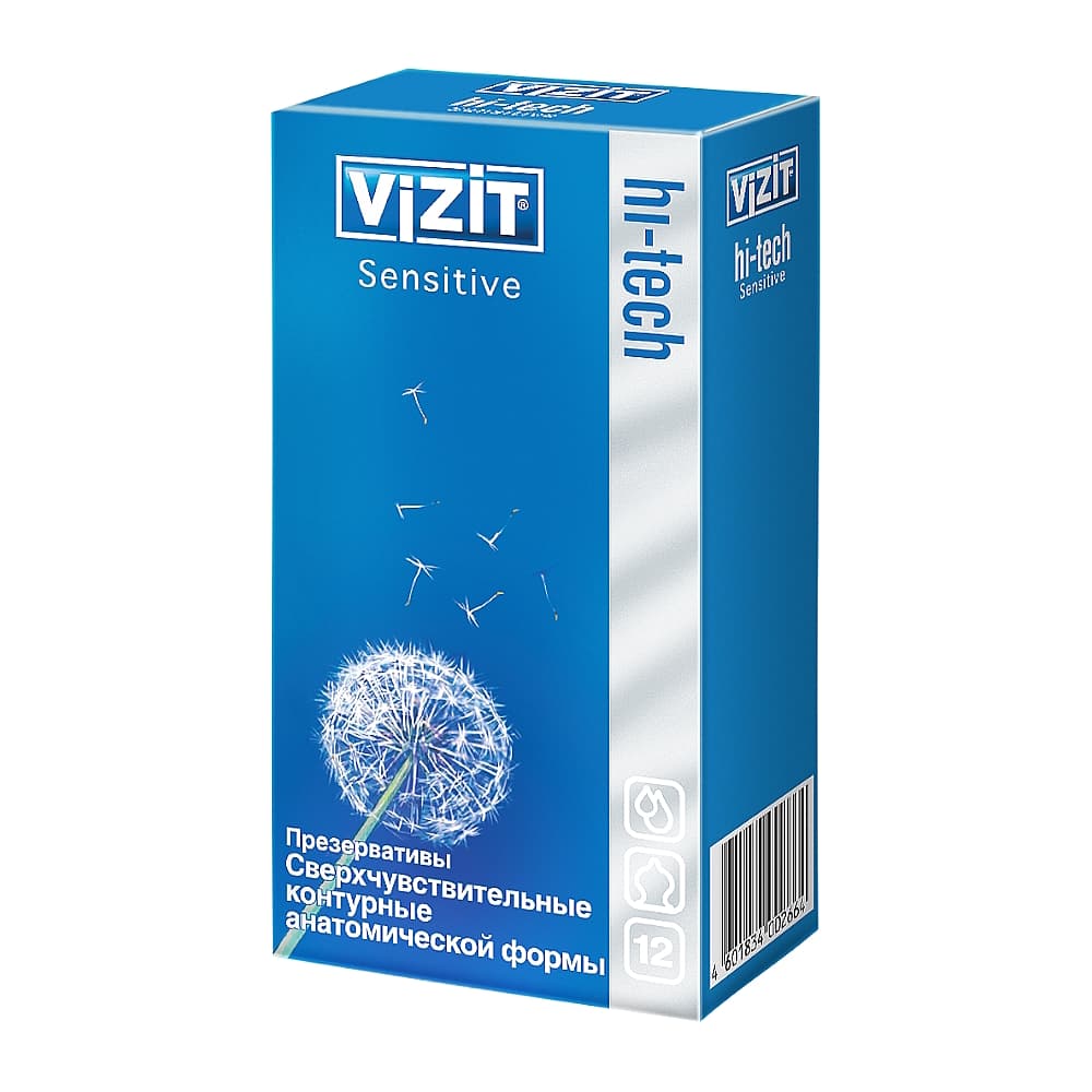 VIZIT Презервативы HI-TECH sensitive, 12 шт