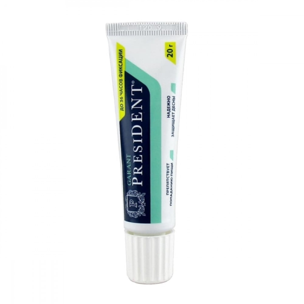 PresiDent Garant крем для фиксации зубных протезов с мятным вкусом, 20 мл.