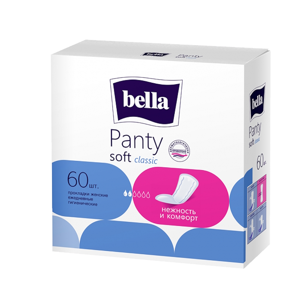 Bella Panty soft classic прокладки ежедневные, 60 шт.