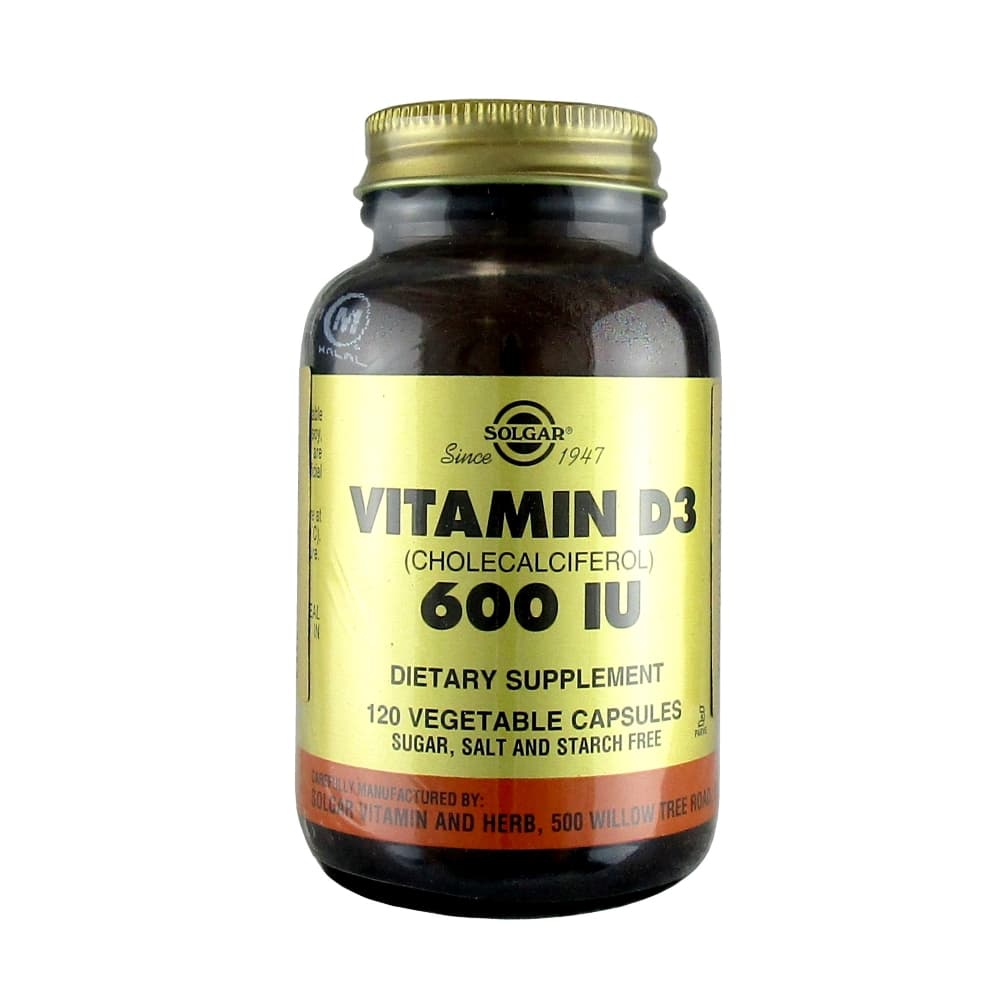 SOLGAR Витамин Д3 600МЕ капсулы, 120 шт.