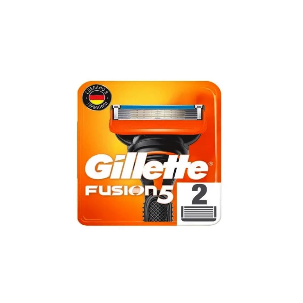 Gillette fusion сменные кассеты для бритья 2 шт.