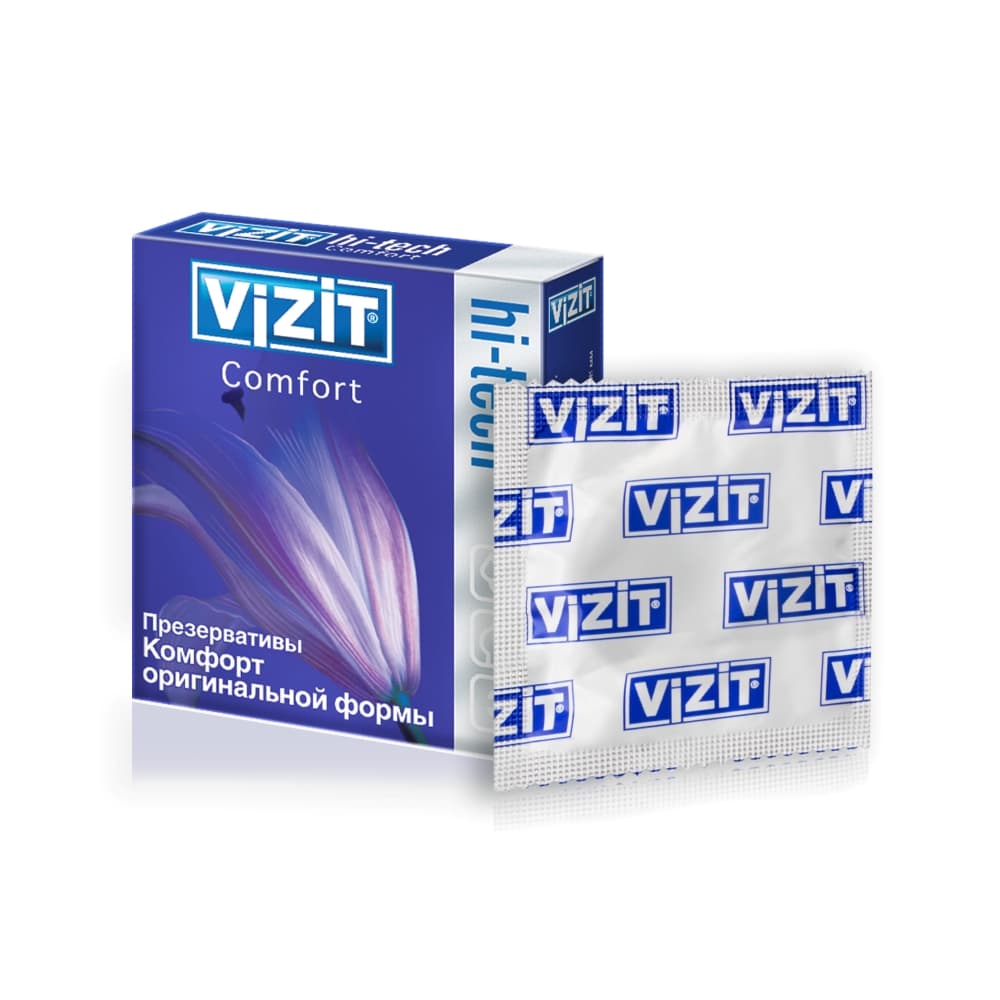 VIZIT Презервативы HI-TECH comfort, 3 шт