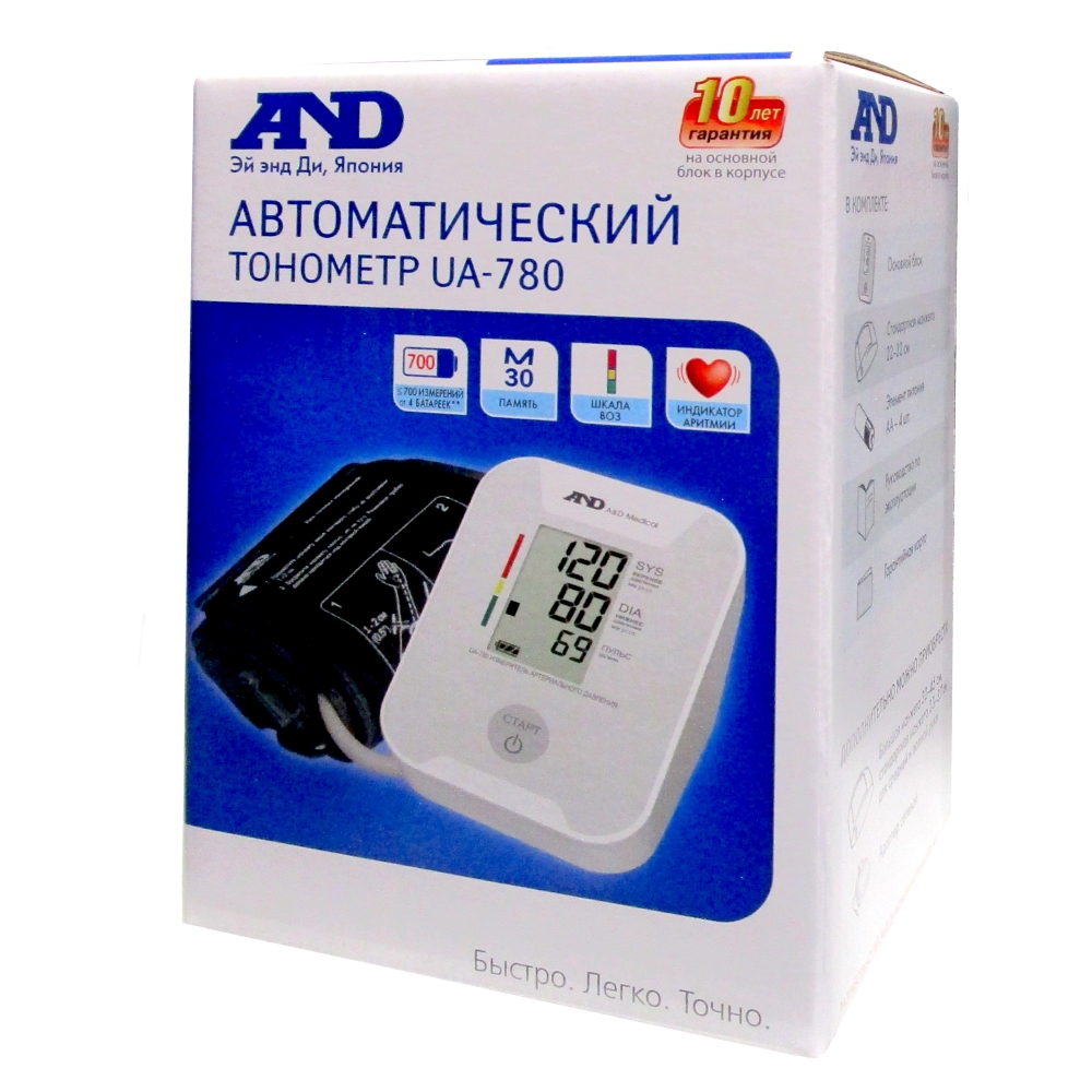 AND Тонометр автоматический UA-780