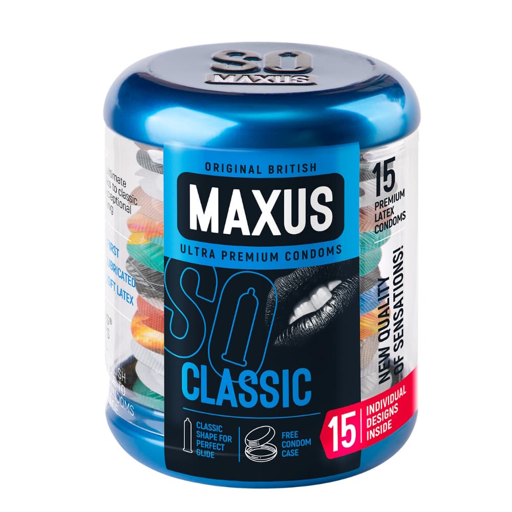 Maxus Презервативы классические MAXUS Classic ,15 шт с кейсом