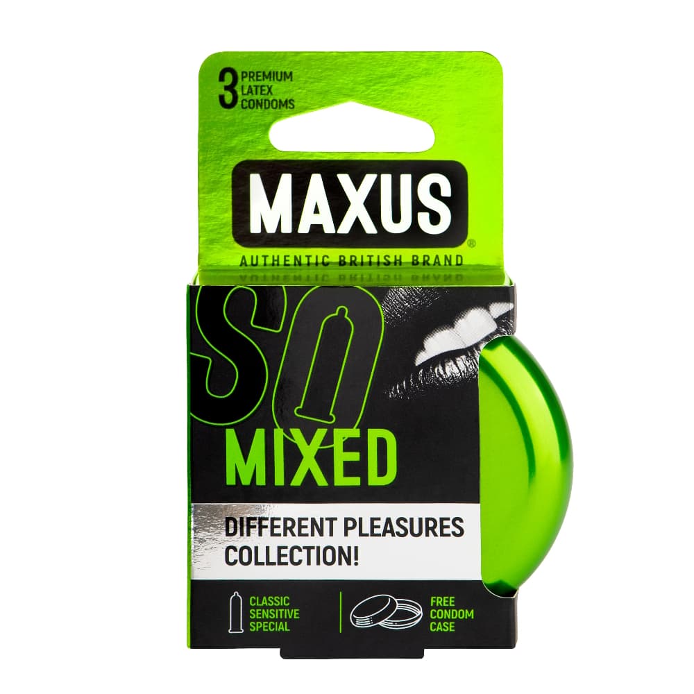 Презервативы MAXUS Air Mixed набор микс, 3 шт.