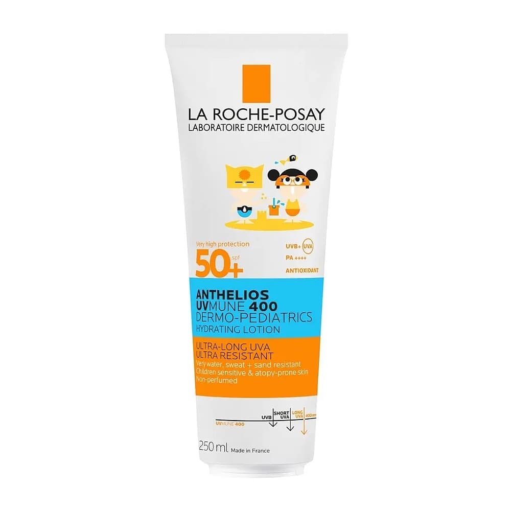 La Roche-Posay, Anthelios Солнцезащитное детское увлажняющее молочко для лица и тела UVMUNE 400 SPF50+, 250 мл