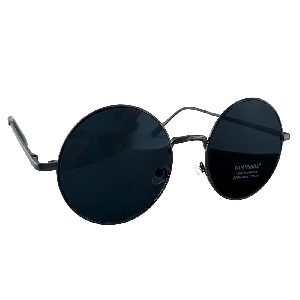 Очки QUANSHOU солнцезащитные, стекло, черные /8010