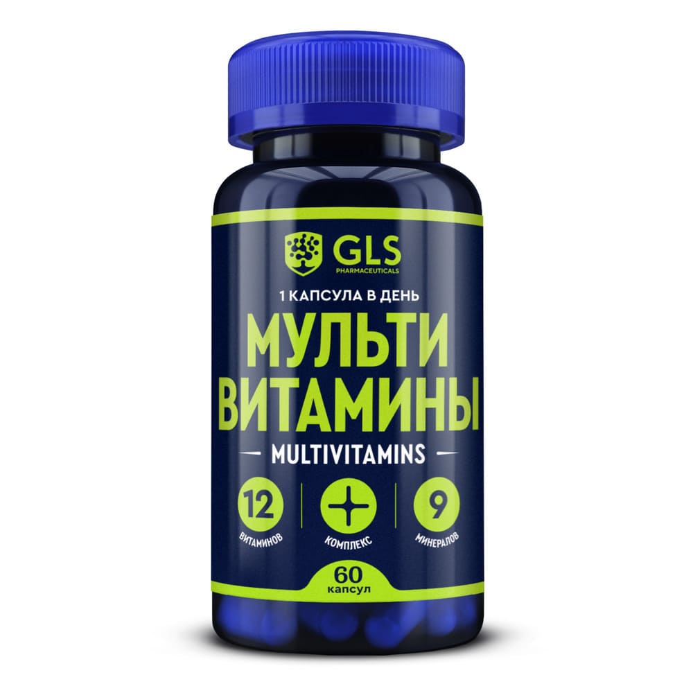 GLS, Мультивитамины 12+9, капсулы, 60 шт
