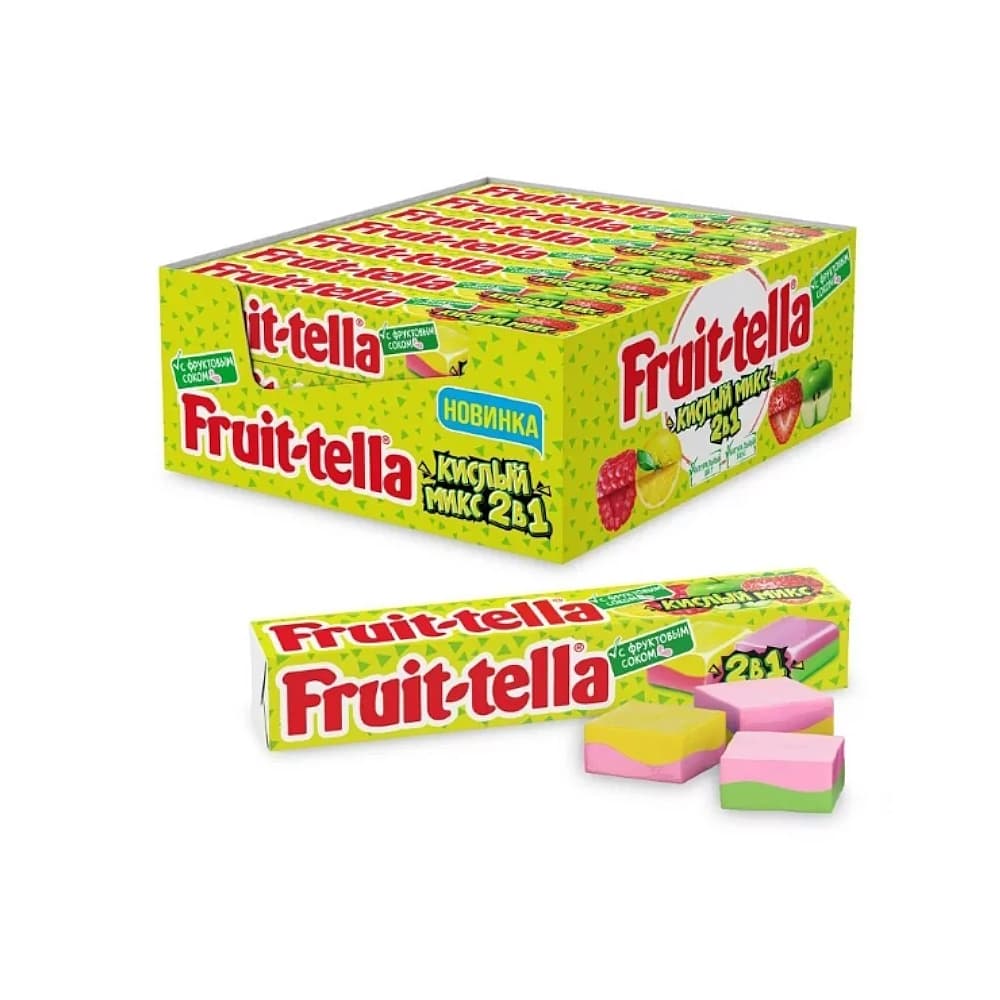 Fruit-tella жевательные конфеты 