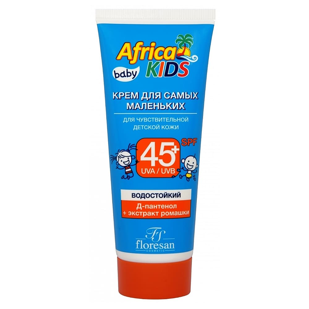 FLORESAN Africa Kids крем для защиты от солнца для самых маленьких, SPF 45+, 50 мл