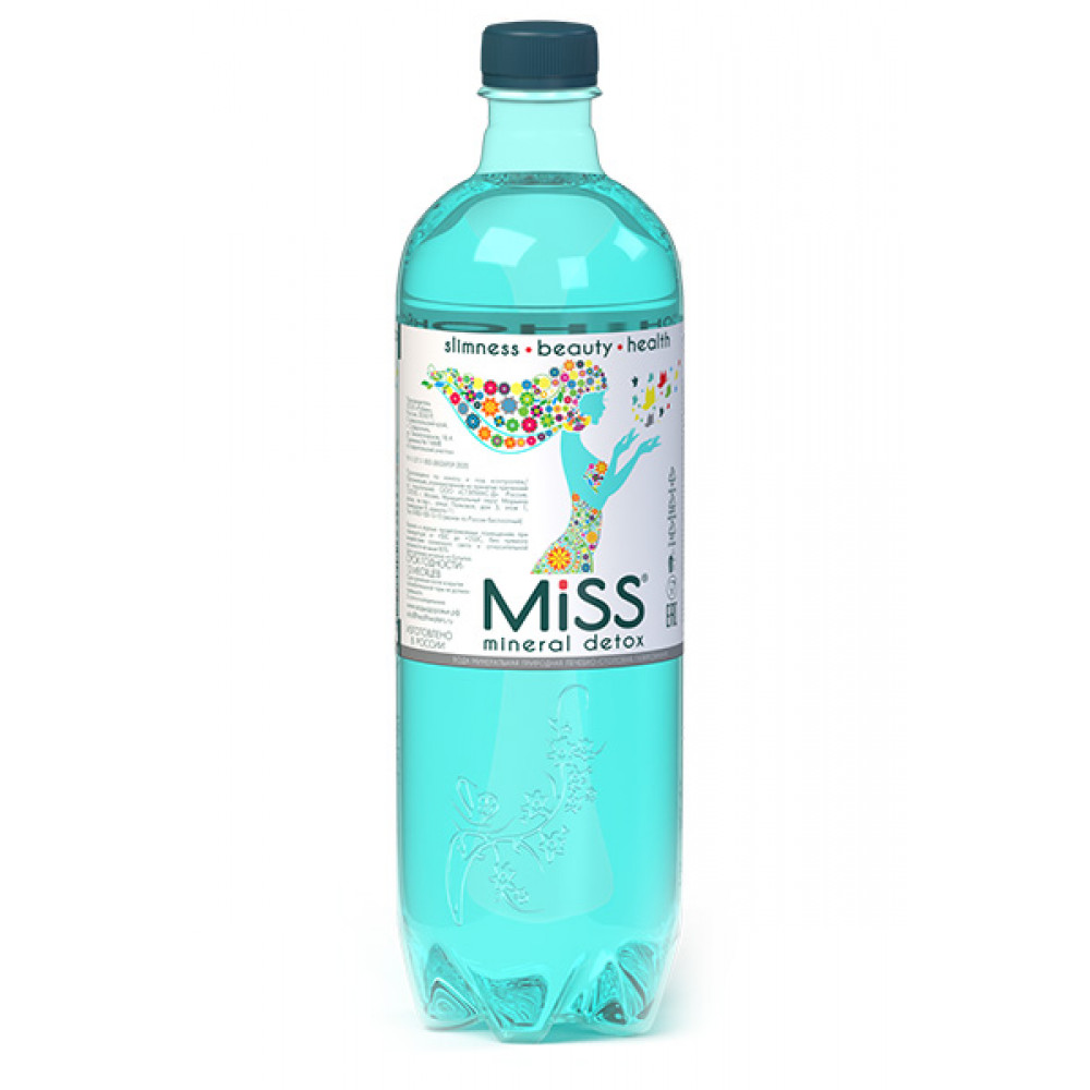 Stelmas Miss Mineral Detox вода питьевая Mg, минеральная, лечебно-столовая, 1 литр