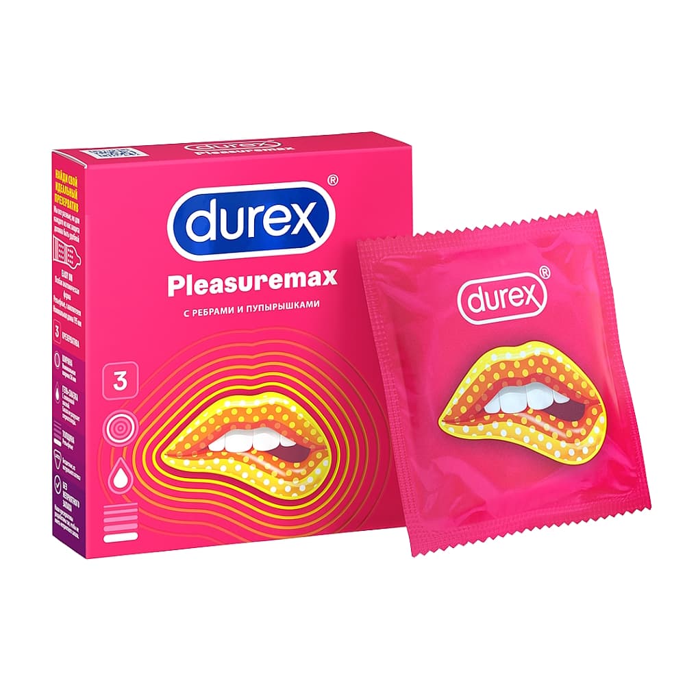 Презервативы Durex Pleasuremax 3 шт.