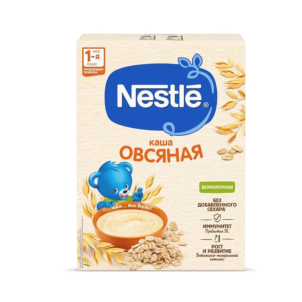 Nestle каша безмолочная, овсяная с 5-ти месяцев, 200 гр