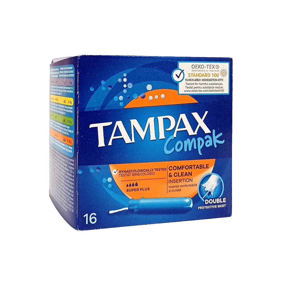 Тампоны Tampax compak super plus с аппликатором 16 шт.