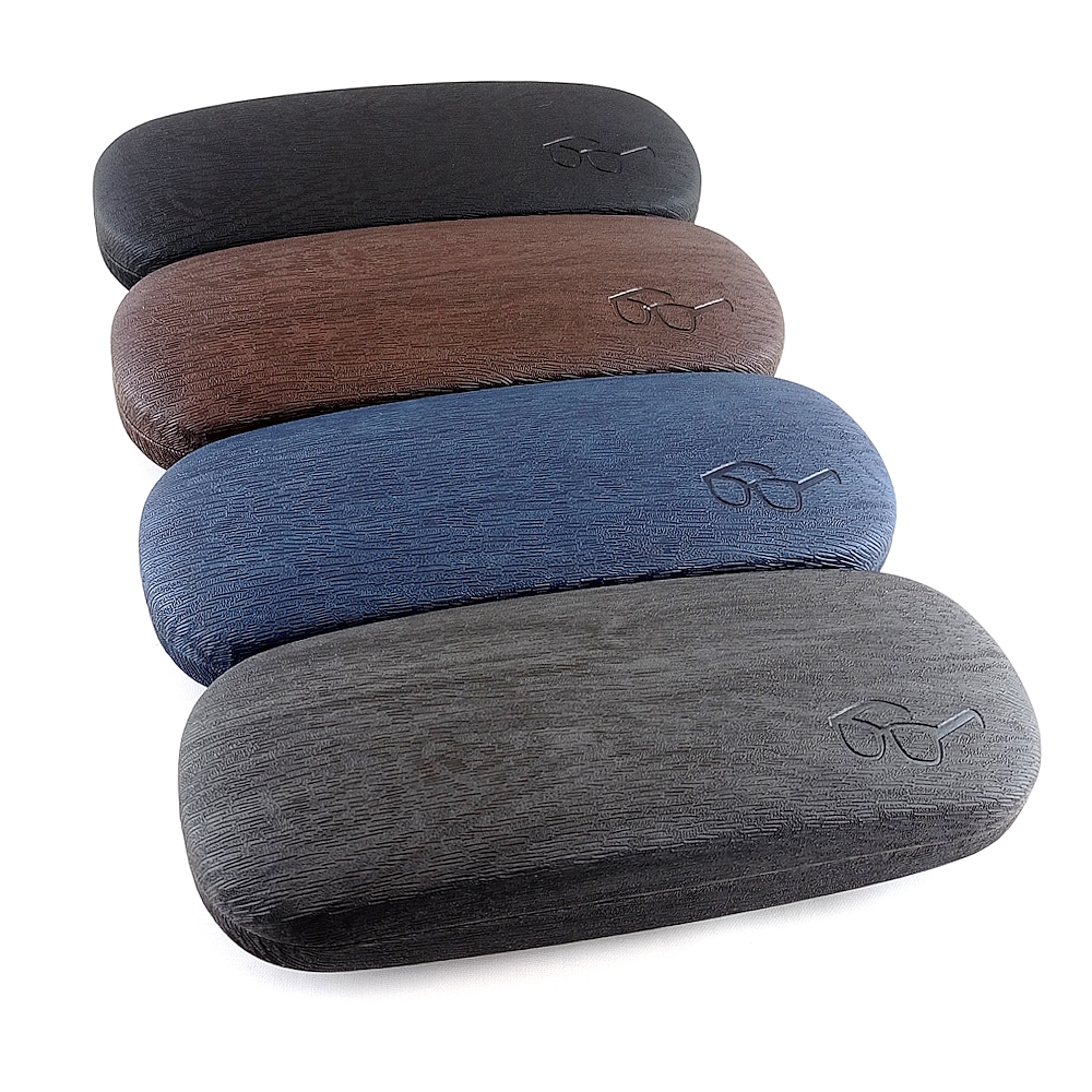 Футляр для очков хлопушка коричневый /2019А7