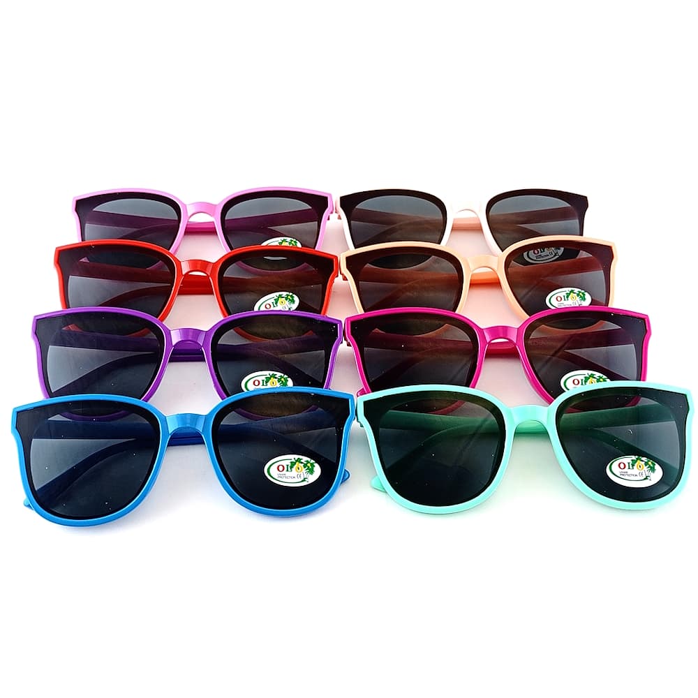 Очки OLO детские солнцезащитные от 8 до 12 лет, красные /363