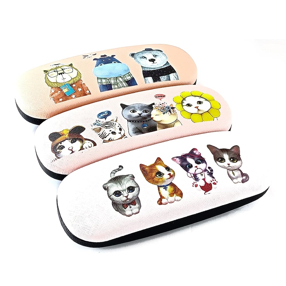 Футляр для очков хлопушка голубой /2019-4