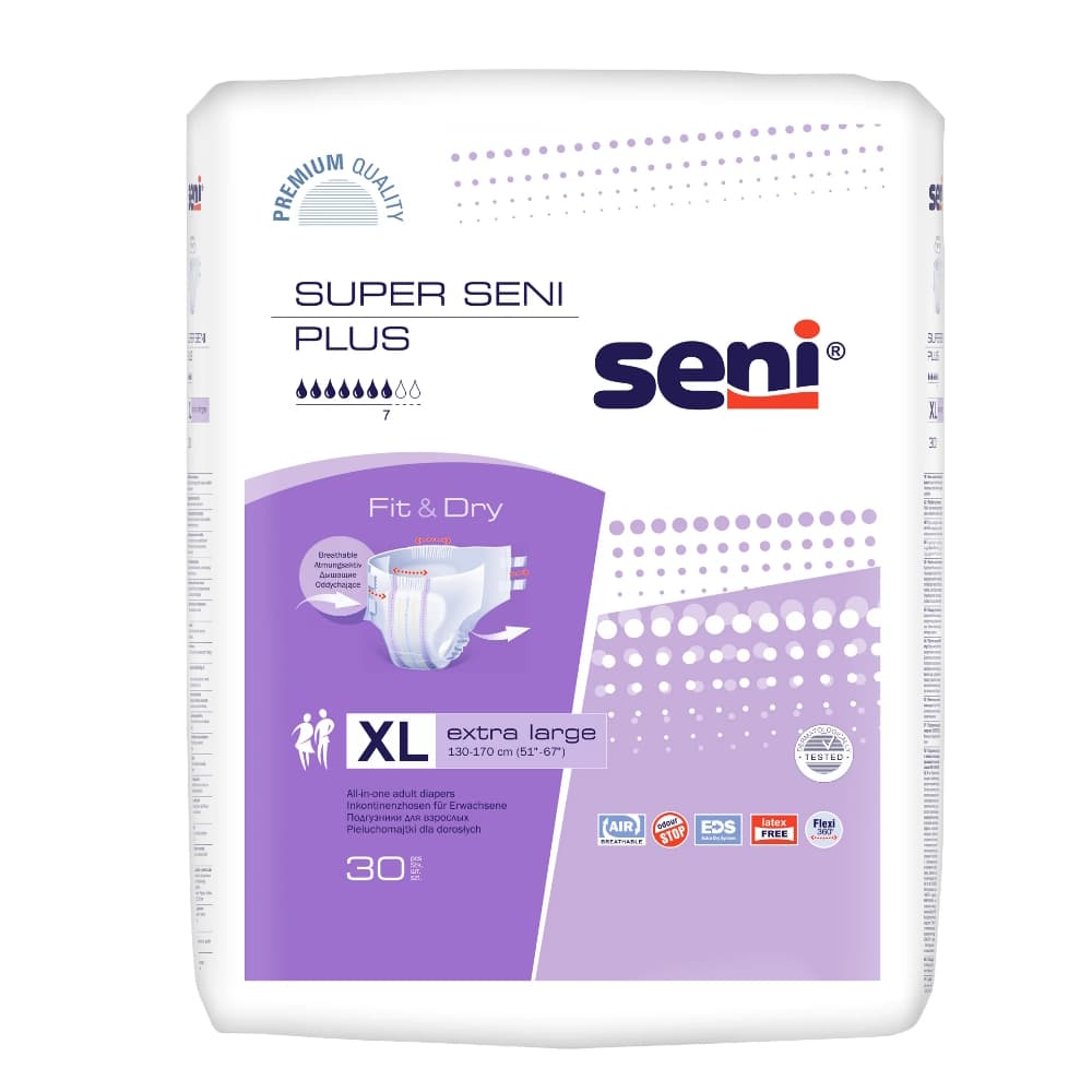 Seni Super Plus Подгузники для взрослых, XL, 30 шт.