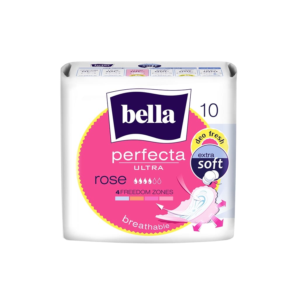 Bella Perfecta Ultra Rose Deo Fresh прокладки, 10 шт.