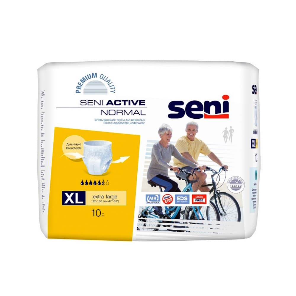 Seni Active Normal Трусики для взрослых XL, 10 шт.