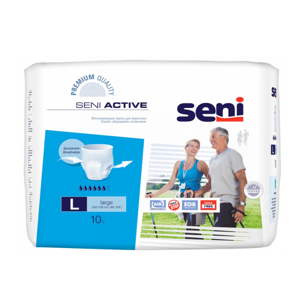 Seni  Active Трусики для взрослых, L, 10 шт.