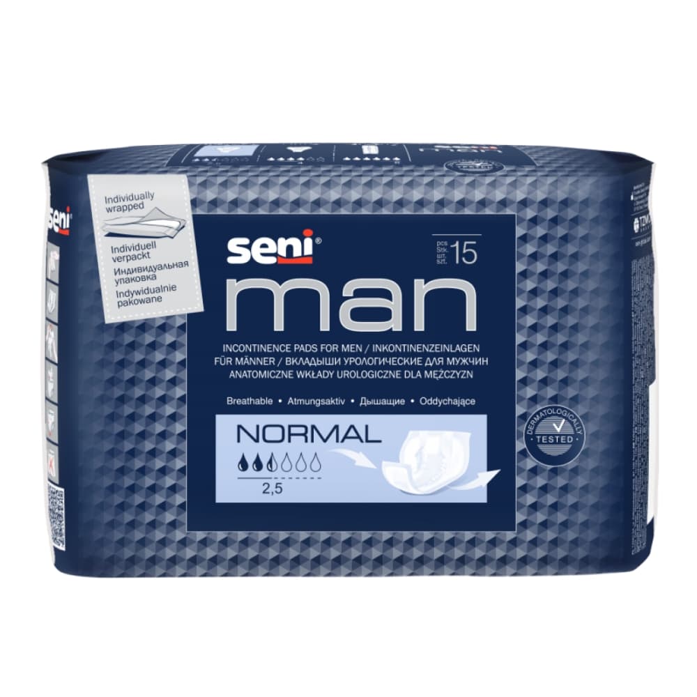 Seni Man вкладыши урологические Normal для мужчин , 15 шт.