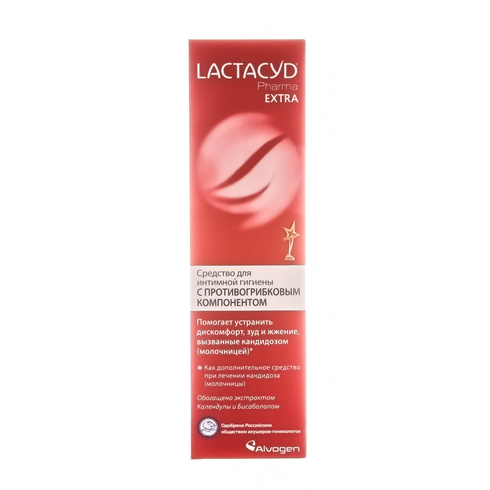 LACTACYD Pharma Extra средство для интимной гигиены с противогрибковым компонентом, 250 мл