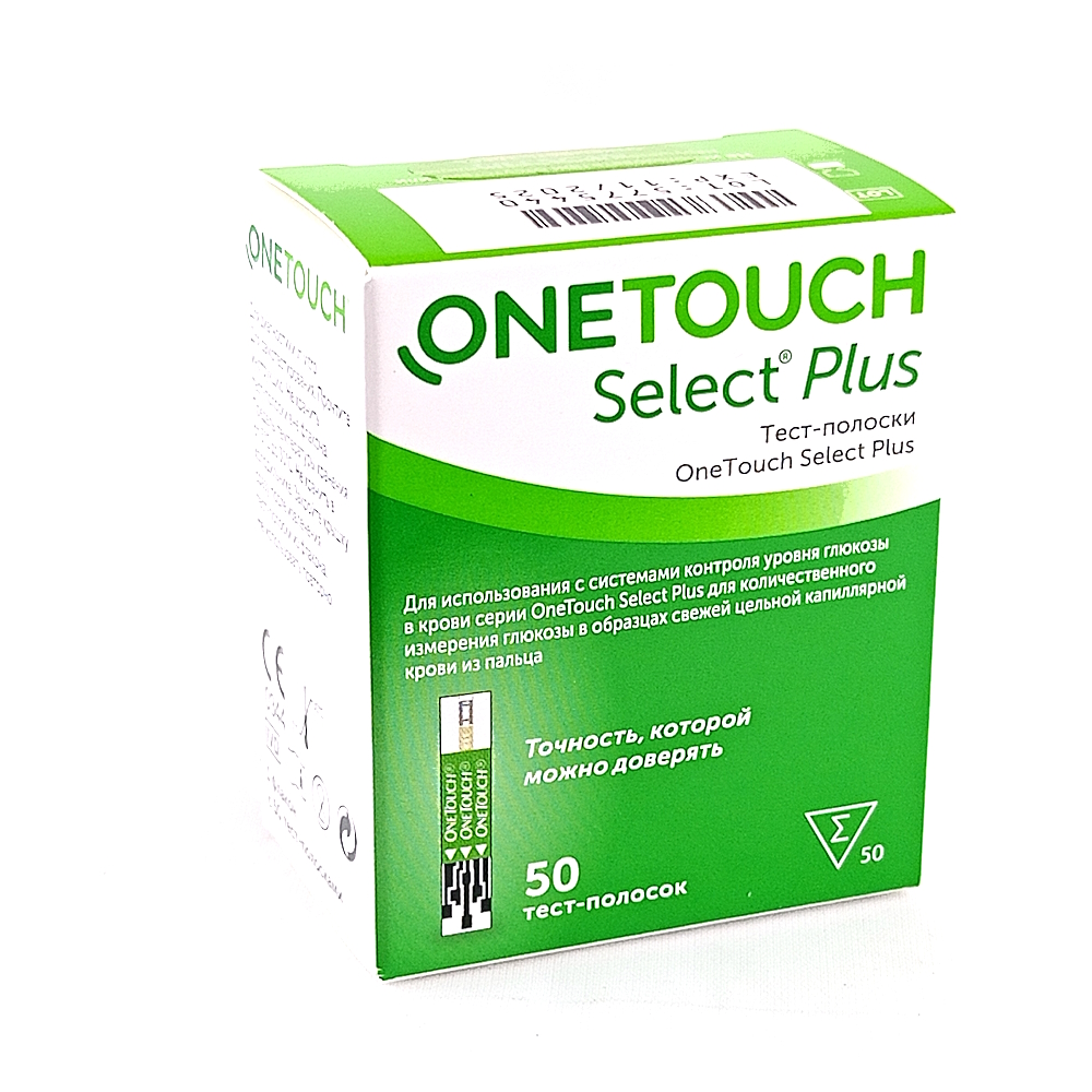 One Touch Select Plus тест-полоски, №50