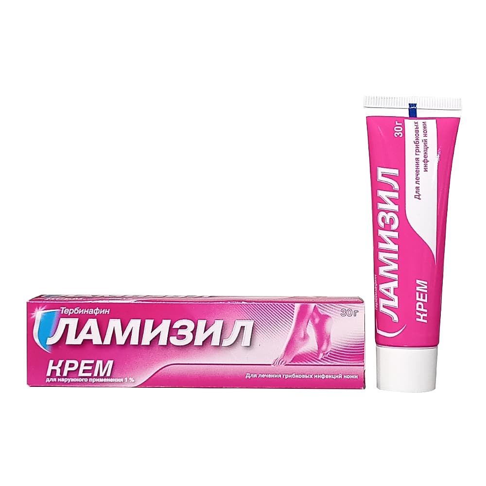 Ламизил крем 1% для наружного применения, 30 г.