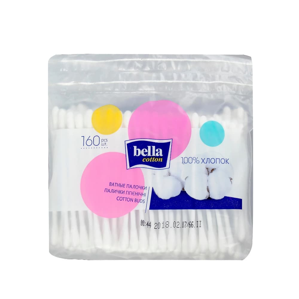 Bella Cotton Ватные палочки 160 шт. пакет